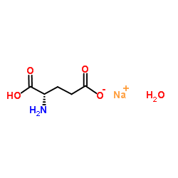 L-谷氨酸钠,一水合物结构式