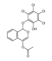 2-(4-acetoxy-1H-isochromen-1-yloxy)-3,4,5,6-tetrachloro-phenol Structure