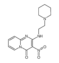 3-nitro-2-(2-piperidin-1-yl-ethylamino)-pyrido[1,2-a]pyrimidin-4-one结构式