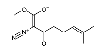 2-diazonio-1-methoxy-7-methyl-3-oxoocta-1,6-dien-1-olate Structure