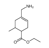 ethyl 4-(aminomethyl)-6-methylcyclohex-3-ene-1-carboxylate结构式