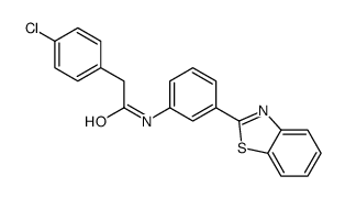 N-[3-(1,3-benzothiazol-2-yl)phenyl]-2-(4-chlorophenyl)acetamide Structure