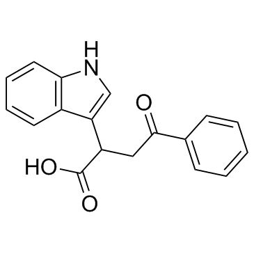 2-indol-3-yl-4-oxo-4-phenylbutanoic acid structure
