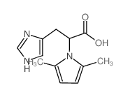 2-(2,5-Dimethyl-pyrrol-1-yl)-3-(1H-imidazol-4-yl)-propionic acid structure
