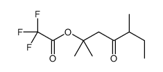 (2,5-dimethyl-4-oxoheptan-2-yl) 2,2,2-trifluoroacetate结构式