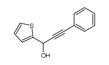 3-phenyl-1-(thiophen-2-yl)-prop-2-yn-1-ol结构式