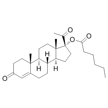 hydroxyprogesterone caproate Structure