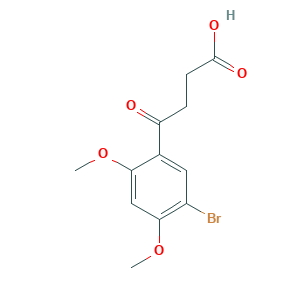 4-(5-BROMO-2,4-DIMETHOXY-PHENYL)-4-OXO-BUTYRIC ACID结构式