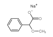 Alpha-甲氧基苯乙酸钠结构式