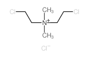 Ethanaminium,2-chloro-N-(2-chloroethyl)-N,N-dimethyl-, chloride (9CI)结构式