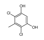 4,6-Dichloro-5-methyl-1,3-benzenediol结构式