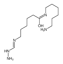 N-(6-aminohexyl)-6-(hydrazinylmethylideneamino)hexanamide结构式