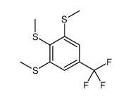 1,2,3-Tris(methylsulfanyl)-5-(trifluoromethyl)benzene Structure