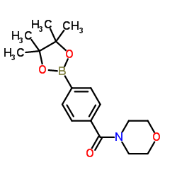 4-(吗啉-4-羰基)苯硼酸频哪醇酯结构式