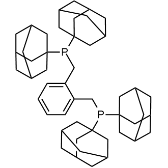 1,2-Bis((di(adamantan-1-yl)phosphanyl)methyl)benzene Structure