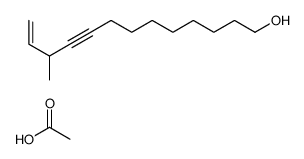 acetic acid,11-methyltridec-12-en-9-yn-1-ol结构式