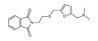 2-(2-((5-((dimethylamino)methyl)furan-2-yl)methylthio)ethyl)isoindoline-1,3-dione结构式