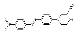 3-[(2-hydroxyethyl)[4-[(4-nitrophenyl)azo]phenyl]amino]propiononitrile Structure