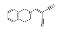 2-(3,4-dihydro-1H-isoquinolin-2-ylmethylidene)propanedinitrile结构式