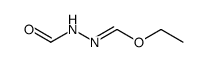 N'-formyl-formohydrazonic acid ethyl ester结构式