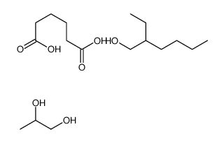 2-ethylhexan-1-ol,hexanedioic acid,propane-1,2-diol Structure
