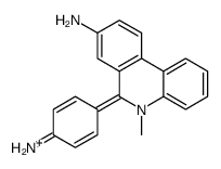 6-(4-aminophenyl)-5-methylphenanthridin-5-ium-8-amine结构式