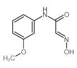 (2E)-2-(羟基亚氨基)-n-(3-甲氧基苯基)乙酰胺结构式