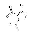2-bromo-3,4-dinitrothiophene Structure