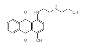 9,10-Anthracenedione, 1-hydroxy-4-[[2-[(2-hydroxyethyl)amino]ethyl]amino]- Structure