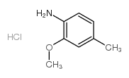 2-甲氧基-4-甲基苯胺盐酸盐结构式
