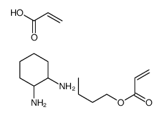 butyl prop-2-enoate,cyclohexane-1,2-diamine,prop-2-enoic acid结构式