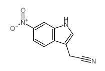 6-硝基吲哚-3-乙腈结构式