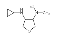3-(环丙胺)-4-(N,N-二甲胺)四氢呋喃结构式