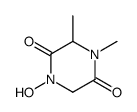 2,5-Piperazinedione,1-hydroxy-3,4-dimethyl-(9CI) structure