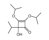 4-Hydroxy-2,3-diisopropoxy-4-isopropyl-2-cyclobuten-1-on结构式