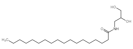 N-(2,3-dihydroxypropyl)octadecanamide Structure