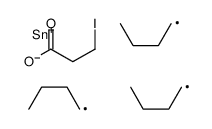 tributylstannyl 3-iodopropanoate Structure