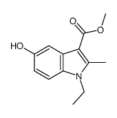 Methyl 1-ethyl-5-hydroxy-2-methyl-1H-indole-3-carboxylate Structure