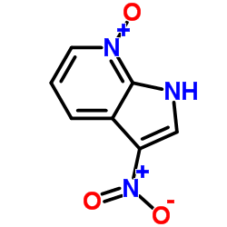 3-硝基-1H-吡咯并[2,3-B]吡啶-7-氧化物结构式