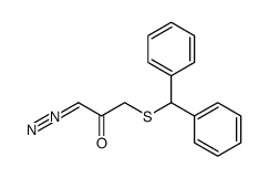 3-Benzhydrylthio-1-diazo-2-propanon结构式