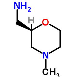 2-Morpholinemethanamine,4-methyl-,(R)-(9CI)结构式