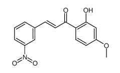(E)-2'-hydroxy-4'-methoxy-3-nitrochalcone Structure