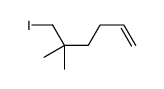 6-iodo-5,5-dimethylhex-1-ene Structure