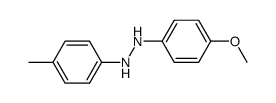 N-(4-methoxy-phenyl)-N'-p-tolyl-hydrazine Structure