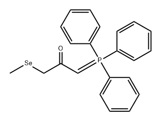 2-Propanone, 1-(methylseleno)-3-(triphenylphosphoranylidene)- Structure
