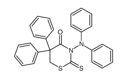3-Diphenylamino-5,5-diphenyl-2-thioxo-tetrahydro-(4H)-1,3-thiazin-4-on Structure