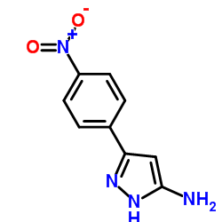3-氨基-5-(4-硝基苯基)-2H-吡唑结构式