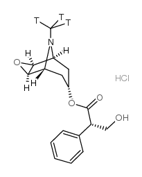 SCOPOLAMINE HYDROCHLORIDE, [N-METHYL-3H]结构式