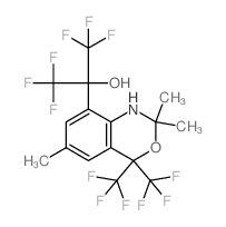 2H-3,1-Benzoxazine-8-methanol,1,4-dihydro-2,2,6-trimethyl-a,a,4,4-tetrakis(trifluoromethyl)-结构式