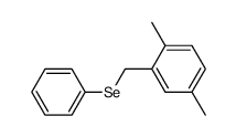 2,5-dimethylbenzyl phenyl selenide结构式
